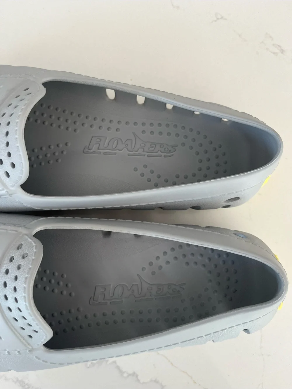 Floafers Country Club Classic Waterproof Driver Gray Yellow Loafers Men Shoes 9